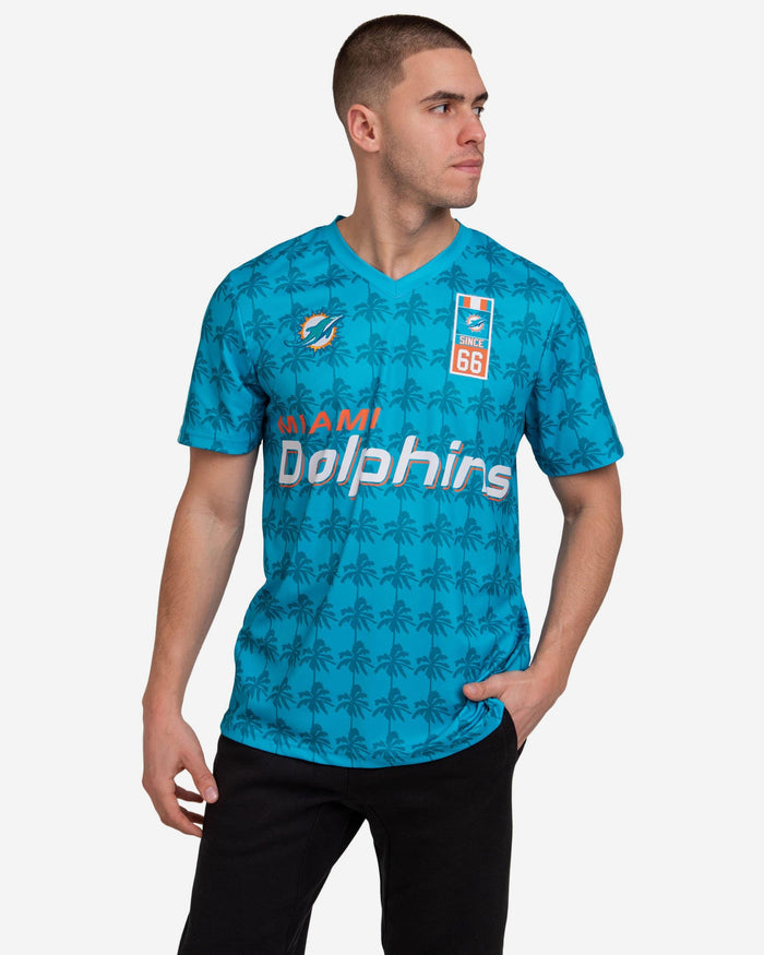 Miami Dolphins Short Sleeve Soccer Style Jersey FOCO Miami Dolphins Short Sleeve Soccer Style Jersey FOCO