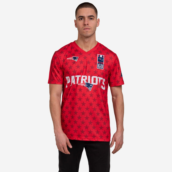 new england patriots jersey dress Short Sleeve Soccer Style Jersey, Mens Size: 2XL Abella