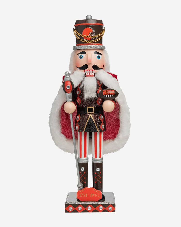 Cleveland Browns Glitter Nutcracker FOCO - FOCO.com