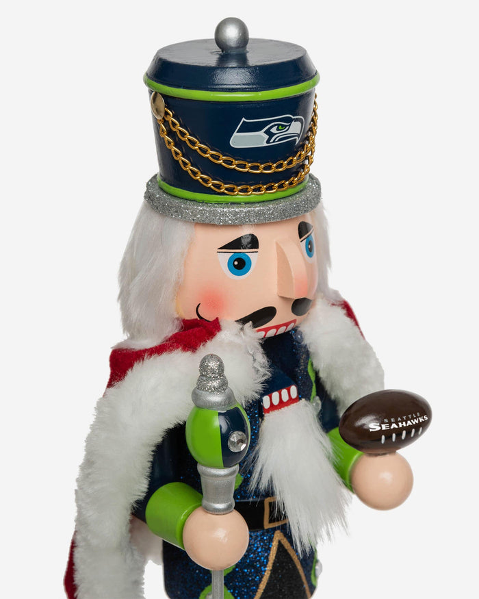 Seattle Seahawks Glitter Nutcracker FOCO - FOCO.com