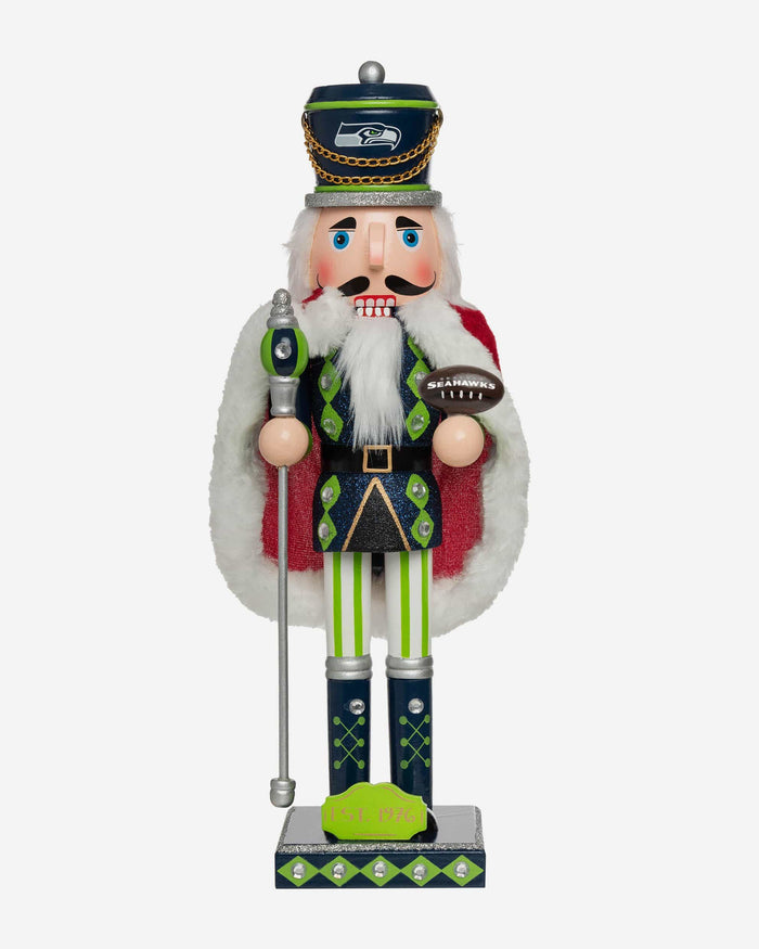 Seattle Seahawks Glitter Nutcracker FOCO - FOCO.com