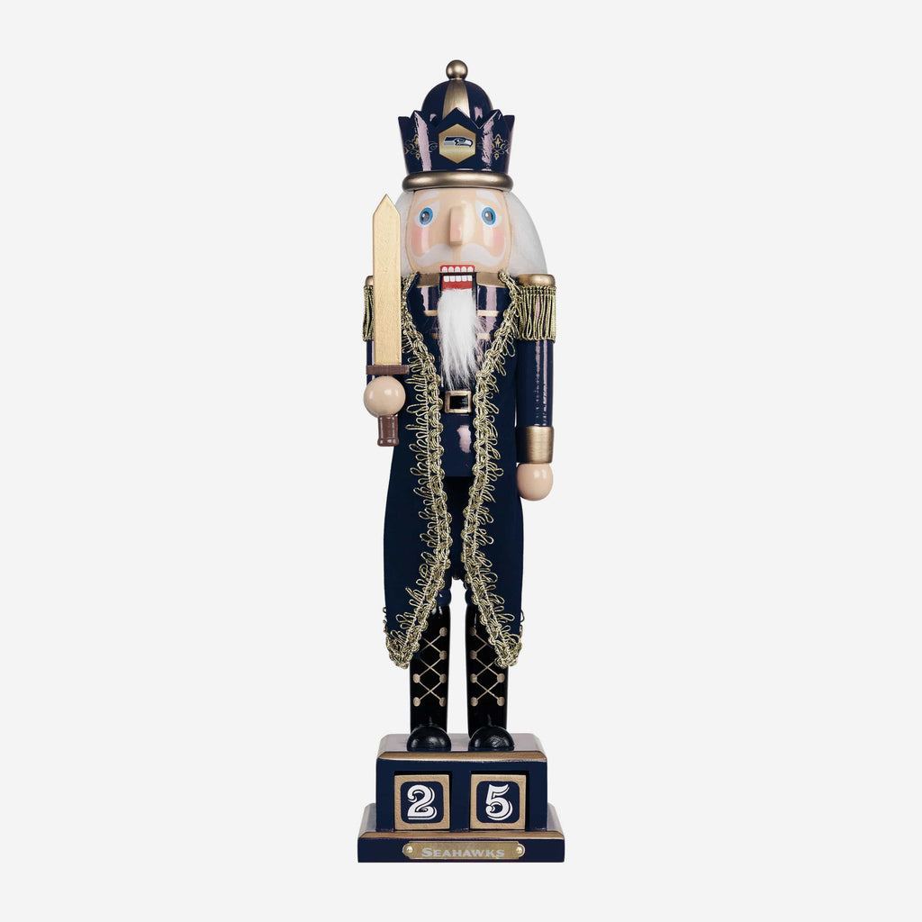 Seattle Seahawks Countdown Nutcracker FOCO - FOCO.com