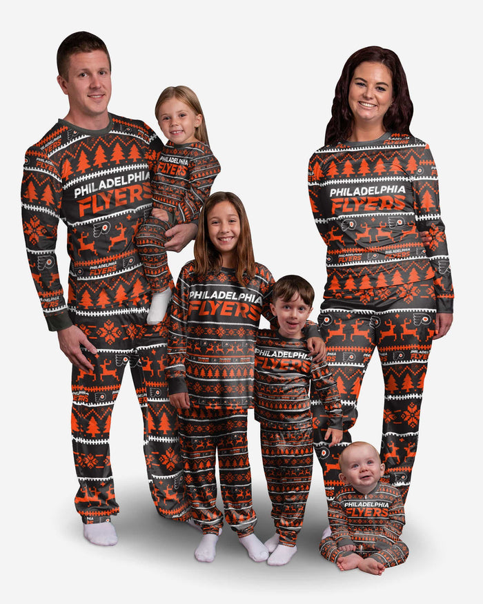 Philadelphia Flyers Infant Family Holiday Pajamas FOCO - FOCO.com