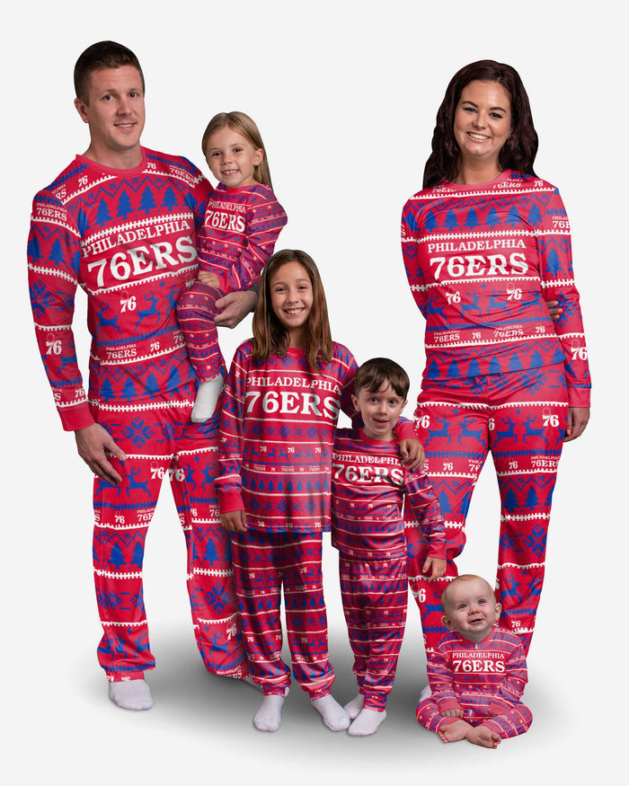 Philadelphia 76ers Toddler Family Holiday Pajamas FOCO - FOCO.com