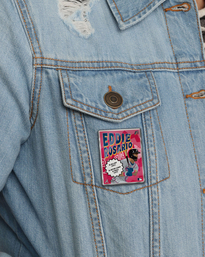 Eddie Rosario Atlanta Braves Comic Single Pin FOCO - FOCO.com