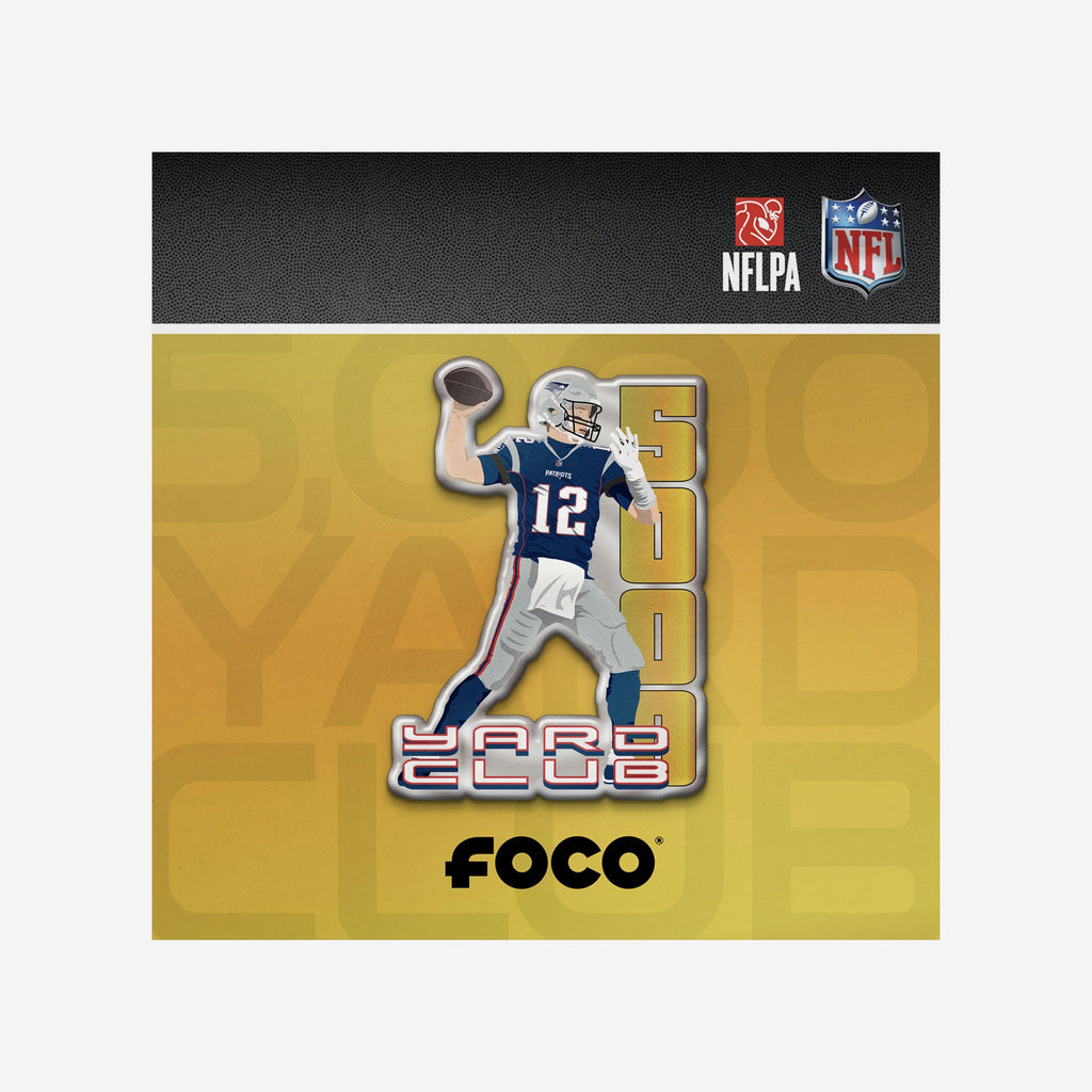 Tom Brady New England Patriots 5000 Passing Yards Pin FOCO - FOCO.com