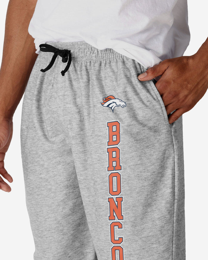 Denver Broncos Athletic Gray Lounge Pants FOCO - FOCO.com