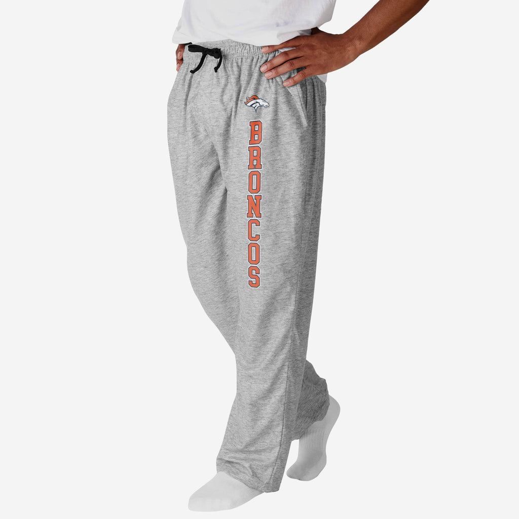 Denver Broncos Athletic Gray Lounge Pants FOCO S - FOCO.com