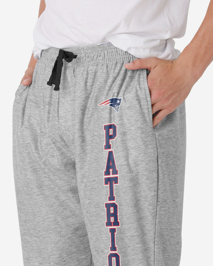 New England Patriots Athletic Gray Lounge Pants FOCO - FOCO.com