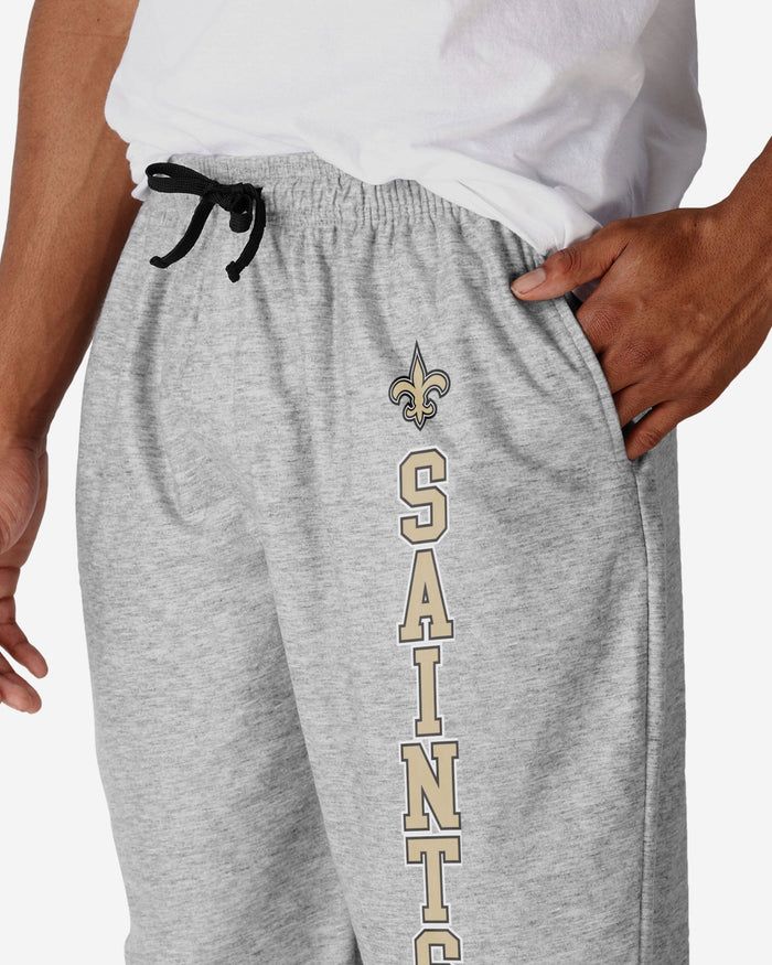 New Orleans Saints Athletic Gray Lounge Pants FOCO - FOCO.com