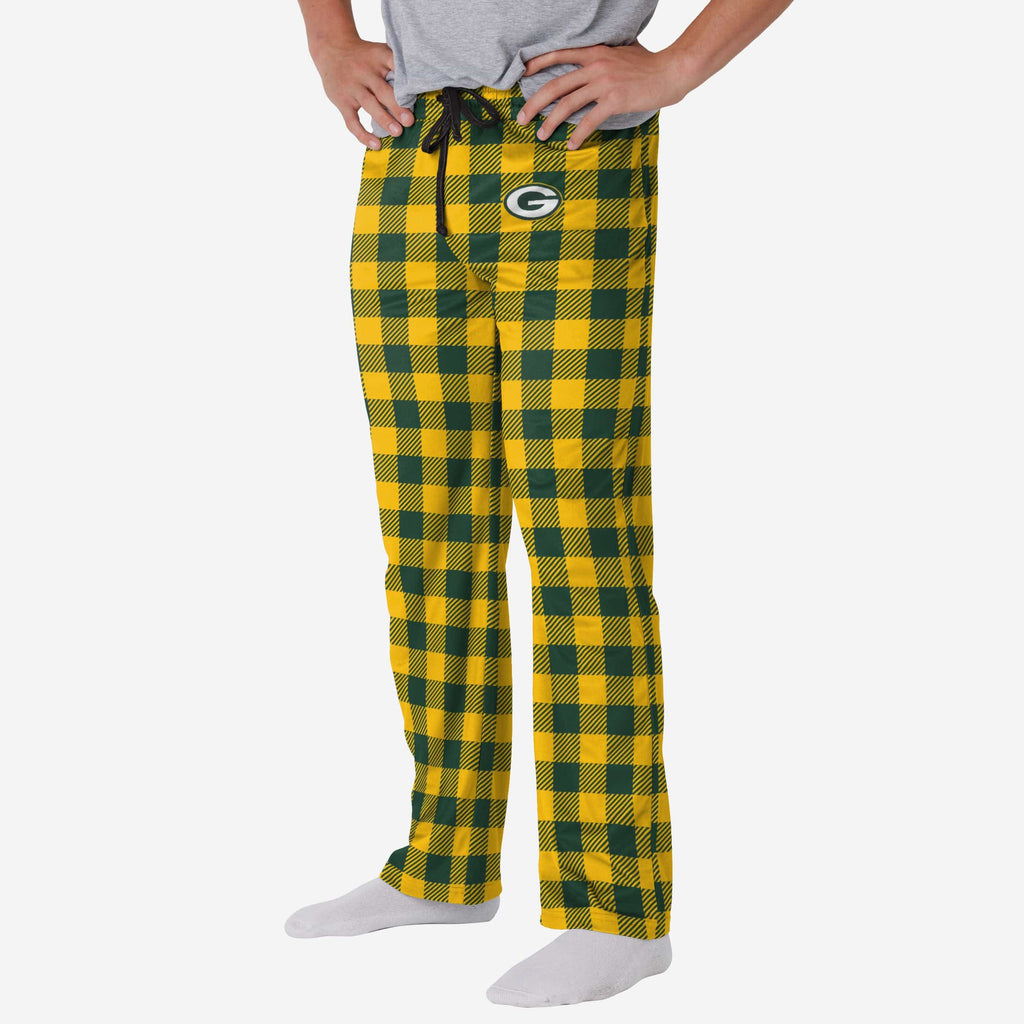 Green Bay Packers Buffalo Check Lounge Pants FOCO S - FOCO.com