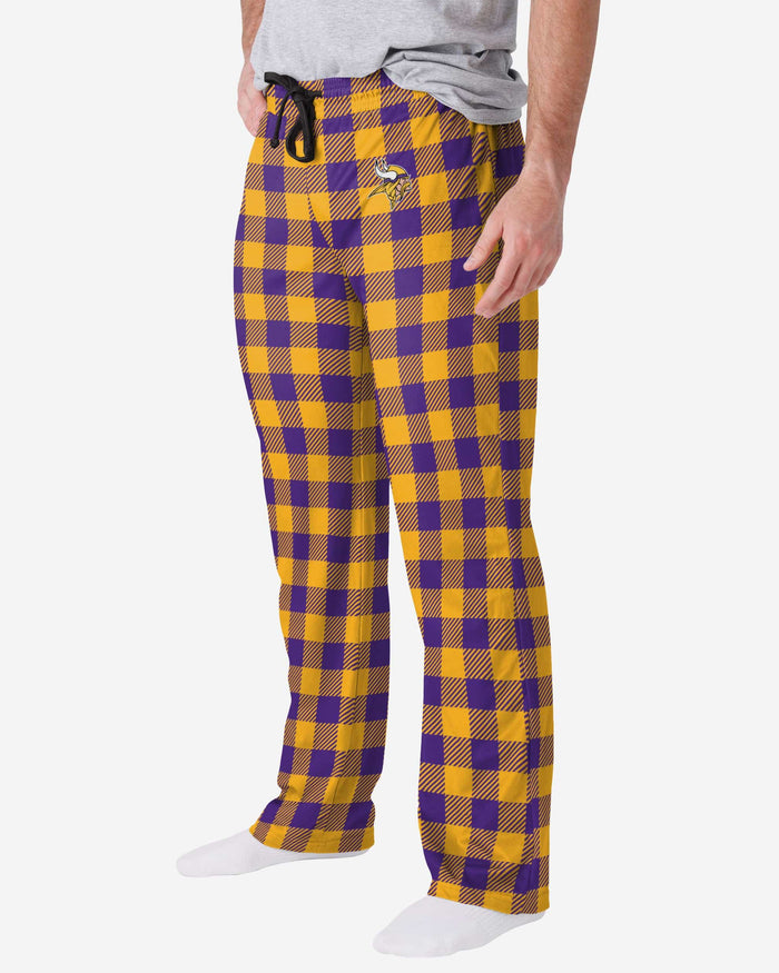 Minnesota Vikings Buffalo Check Lounge Pants FOCO S - FOCO.com