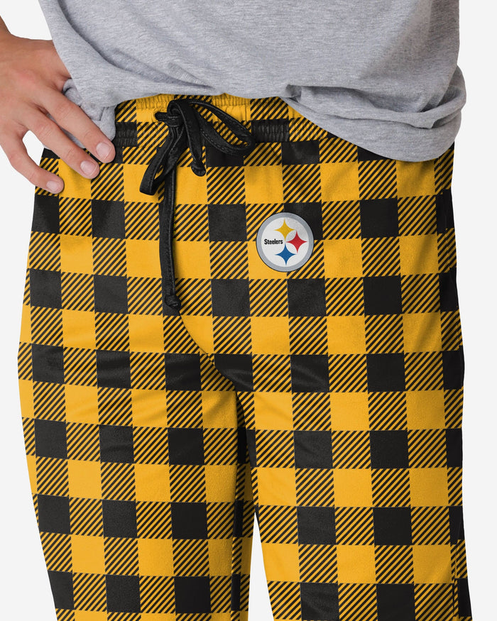 Pittsburgh Steelers Buffalo Check Lounge Pants FOCO - FOCO.com