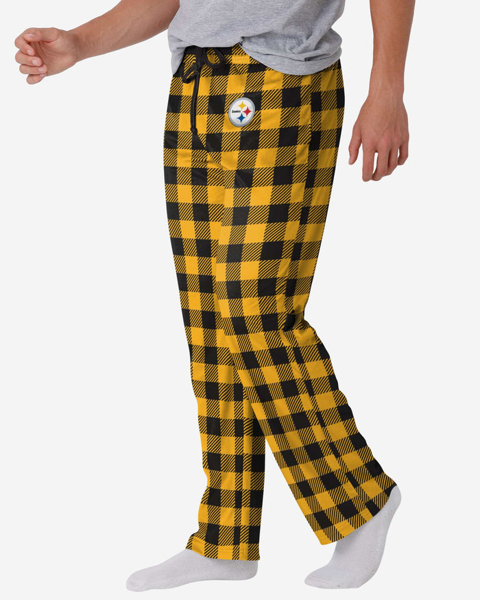 Pittsburgh Steelers Buffalo Check Lounge Pants FOCO S - FOCO.com