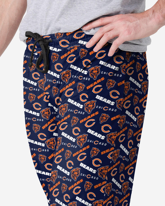 Chicago Bears Repeat Print Lounge Pants FOCO - FOCO.com