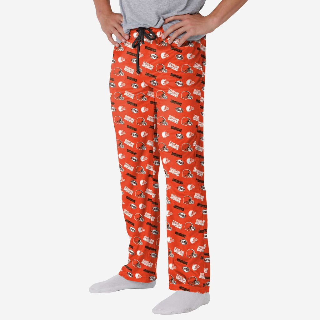 Cleveland Browns Repeat Print Lounge Pants FOCO S - FOCO.com