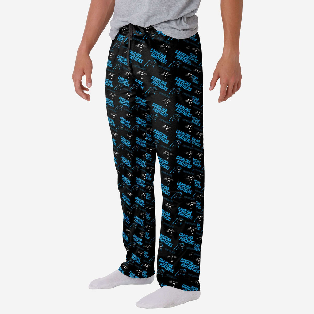 Carolina Panthers Repeat Print Lounge Pants FOCO S - FOCO.com