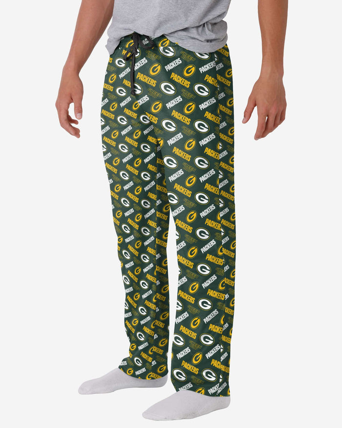 Green Bay Packers Repeat Print Lounge Pants FOCO S - FOCO.com