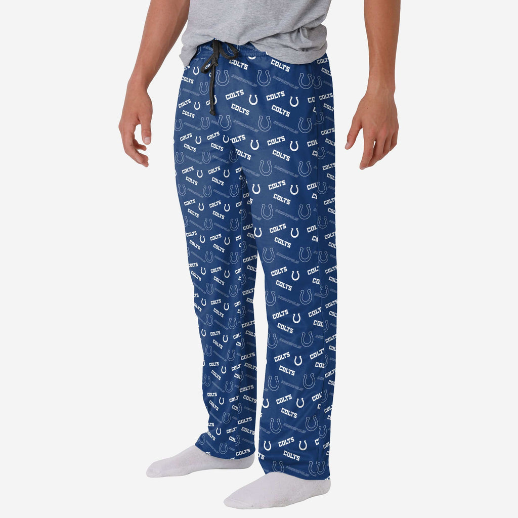 Indianapolis Colts Repeat Print Lounge Pants FOCO S - FOCO.com