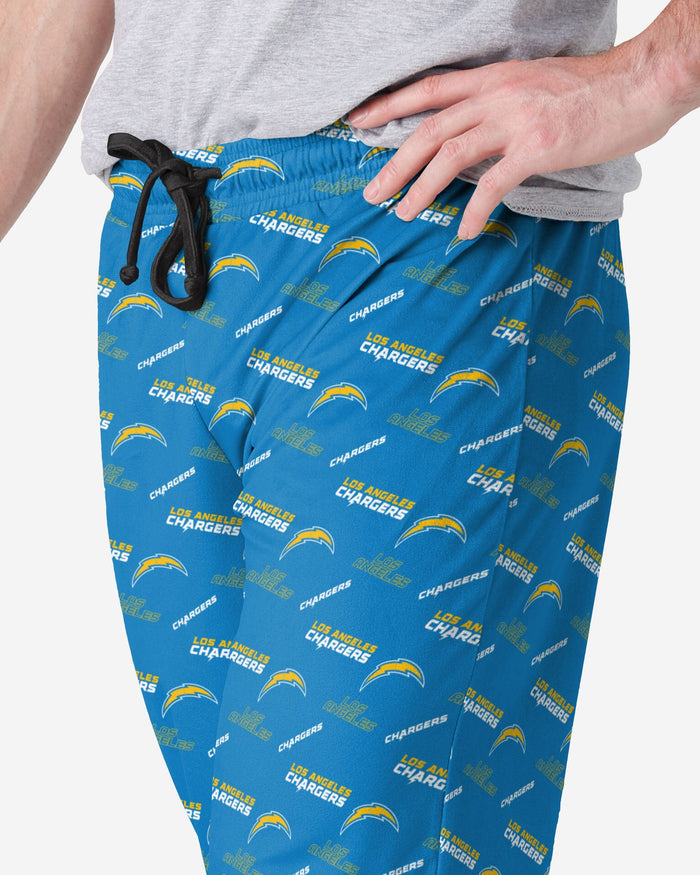 Los Angeles Chargers Repeat Print Lounge Pants FOCO - FOCO.com