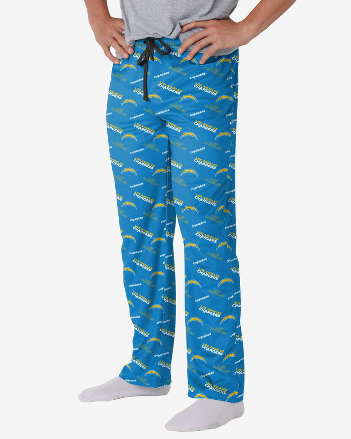 Los Angeles Chargers Repeat Print Lounge Pants FOCO S - FOCO.com