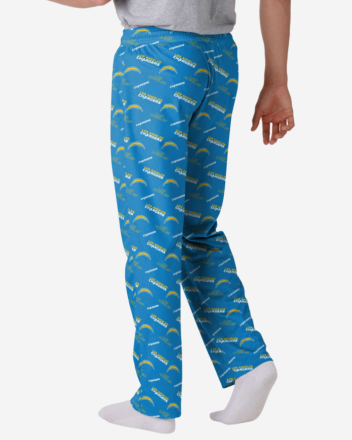 Los Angeles Chargers Repeat Print Lounge Pants FOCO - FOCO.com