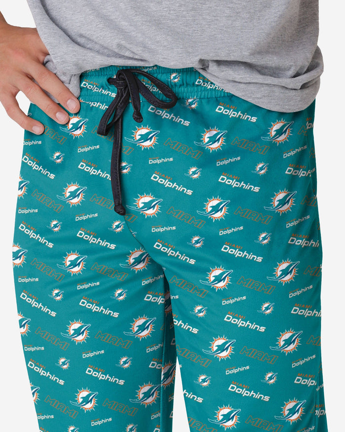 Miami Dolphins Repeat Print Lounge Pants FOCO - FOCO.com