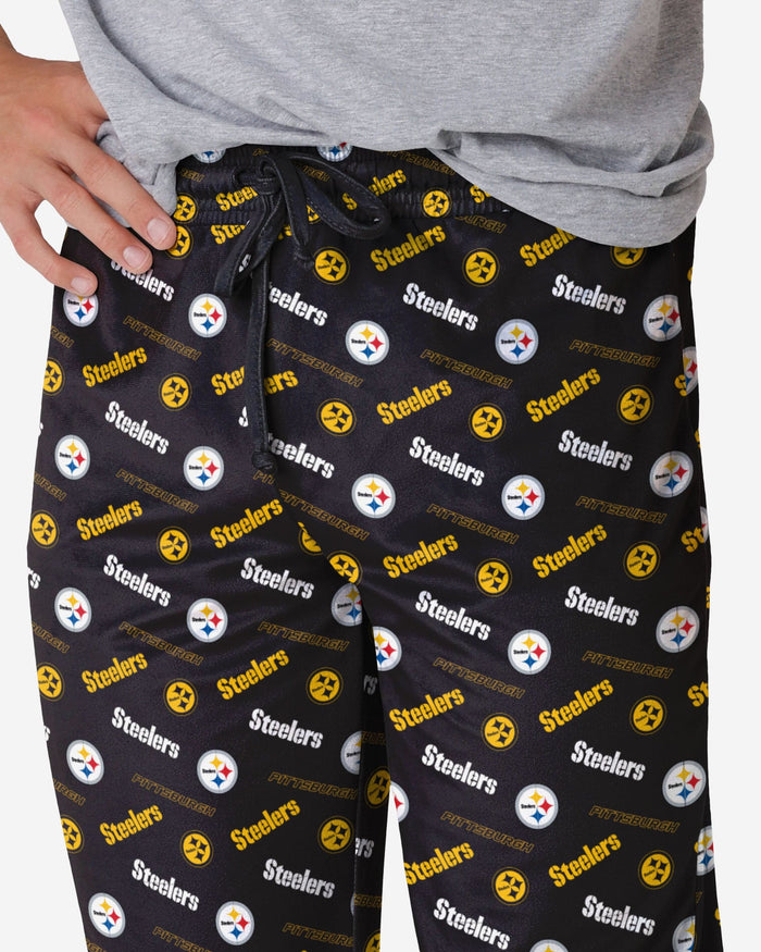 Pittsburgh Steelers Repeat Print Lounge Pants FOCO - FOCO.com