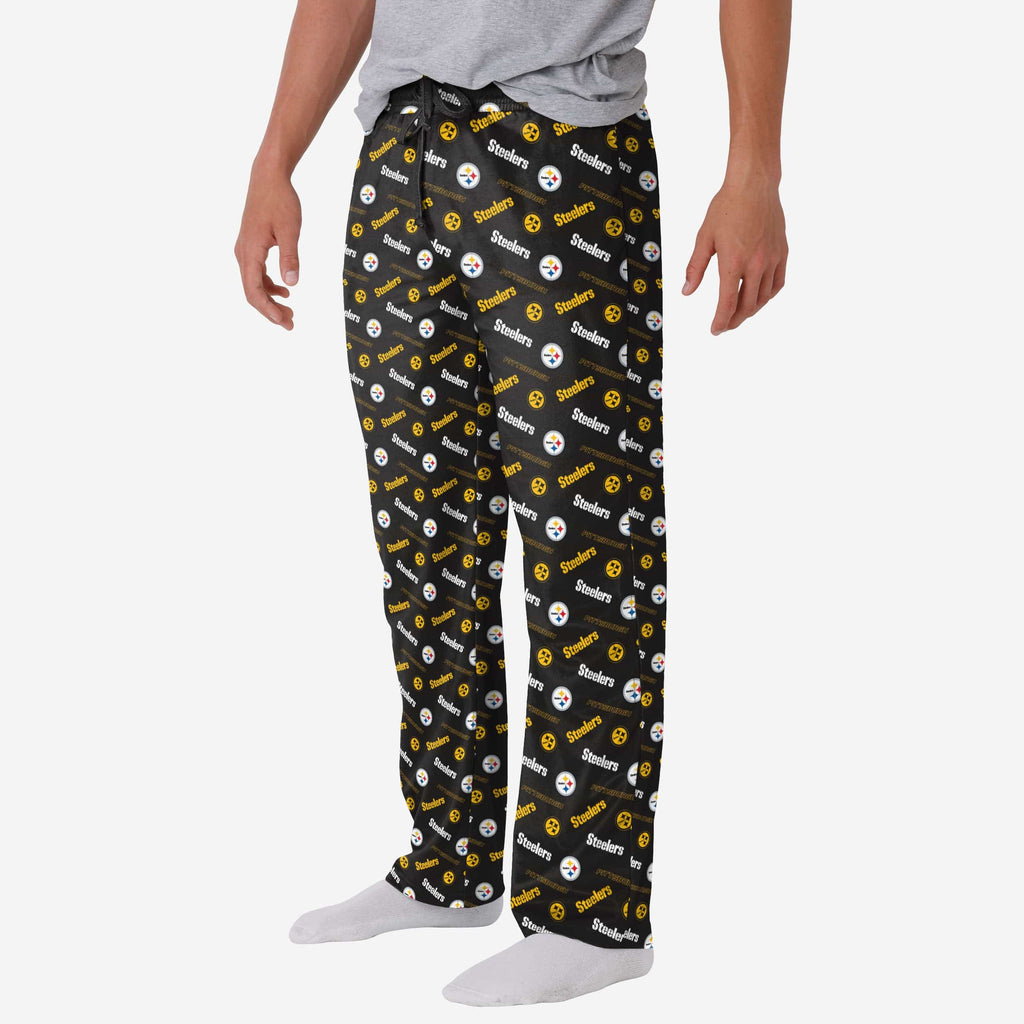 Pittsburgh Steelers Repeat Print Lounge Pants FOCO S - FOCO.com