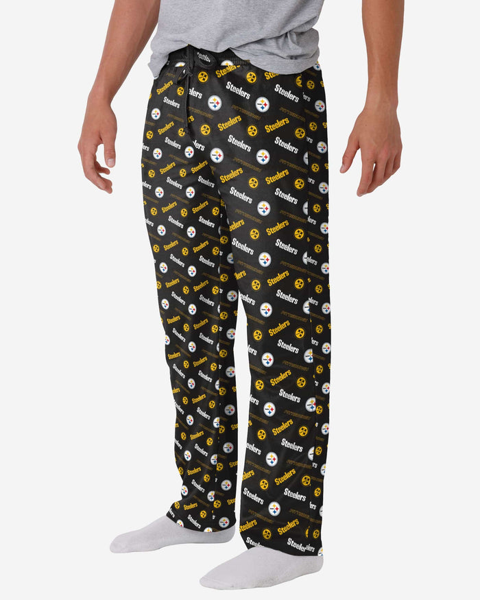Pittsburgh Steelers Repeat Print Lounge Pants FOCO S - FOCO.com