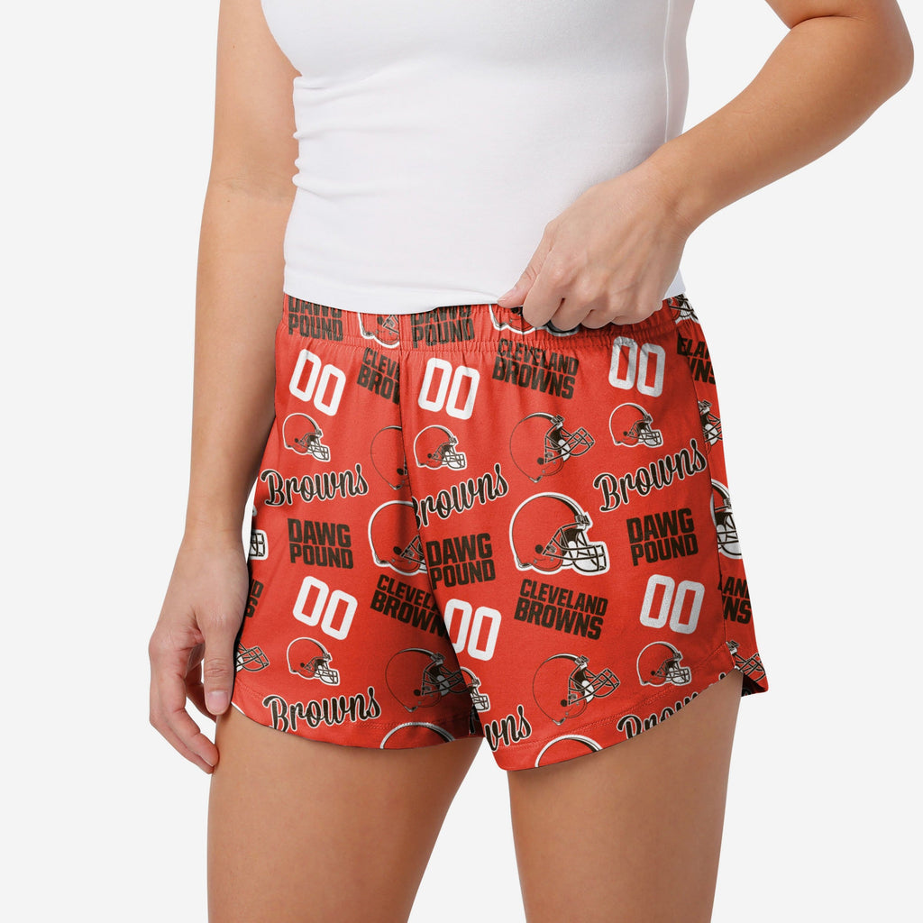 Cleveland Browns Womens Gameday Ready Lounge Shorts FOCO S - FOCO.com