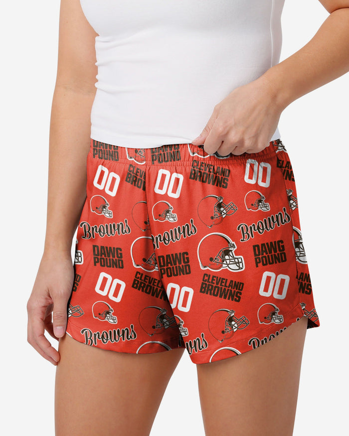 Cleveland Browns Womens Gameday Ready Lounge Shorts FOCO S - FOCO.com
