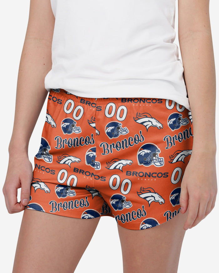 Denver Broncos Womens Gameday Ready Lounge Shorts FOCO S - FOCO.com