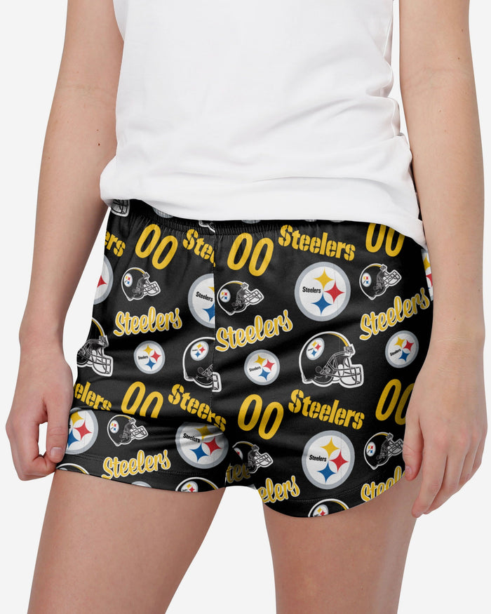 Pittsburgh Steelers Womens Gameday Ready Lounge Shorts FOCO S - FOCO.com