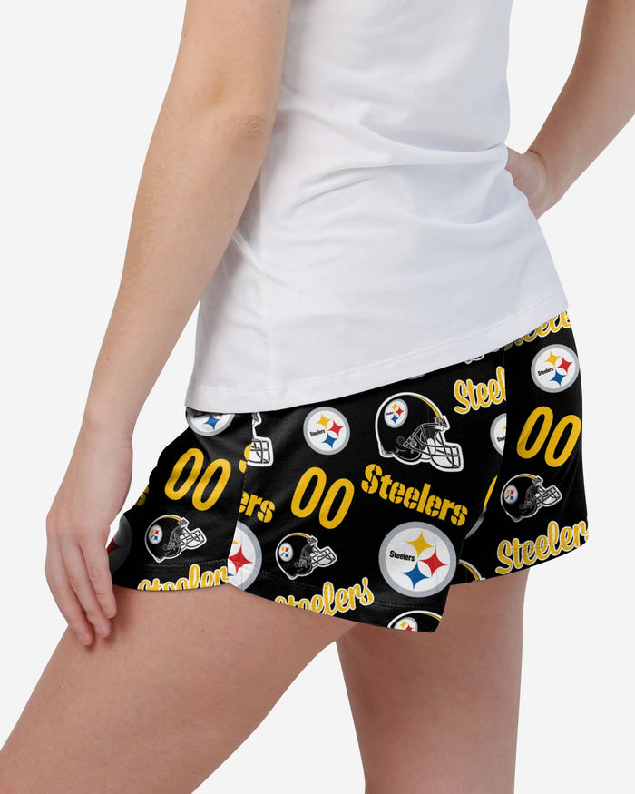 Pittsburgh Steelers Womens Gameday Ready Lounge Shorts FOCO - FOCO.com