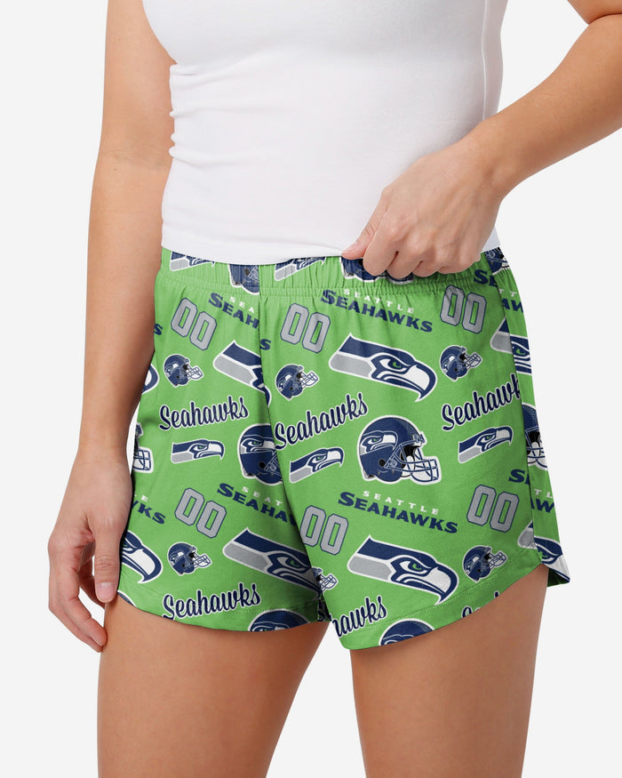 Seattle Seahawks Womens Gameday Ready Lounge Shorts FOCO S - FOCO.com