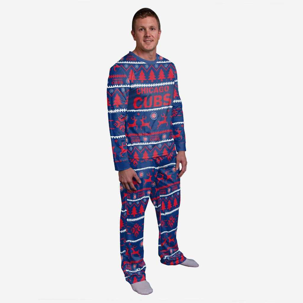 Chicago Cubs Family Holiday Pajamas FOCO S - FOCO.com