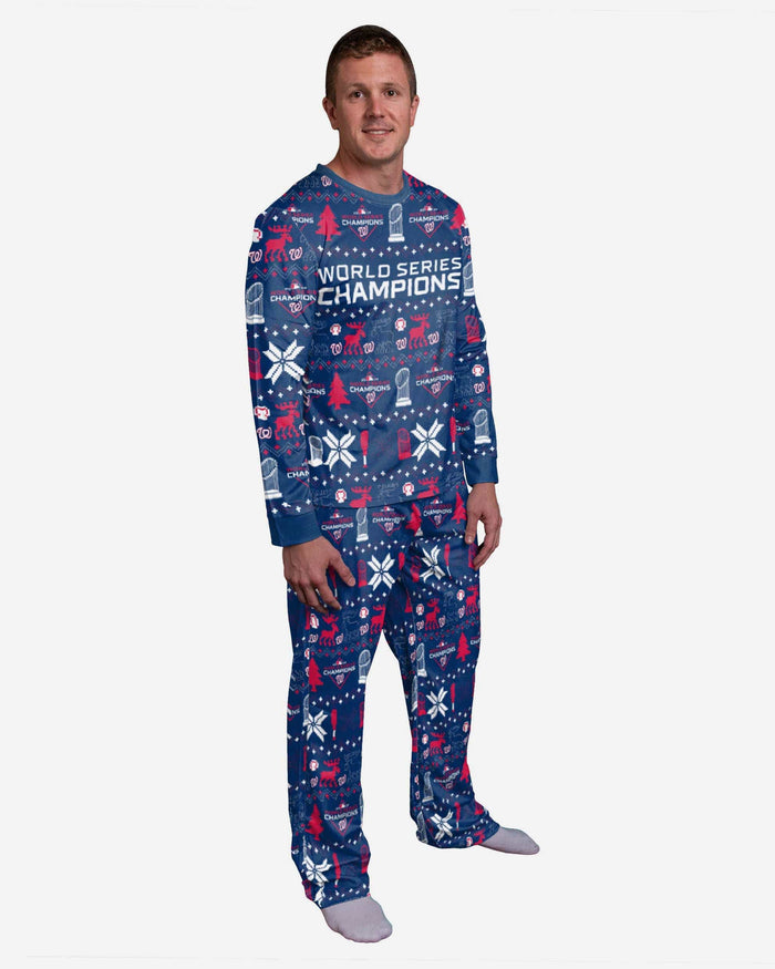 Washington Nationals 2019 World Series Champions Family Holiday Pajamas FOCO S - FOCO.com