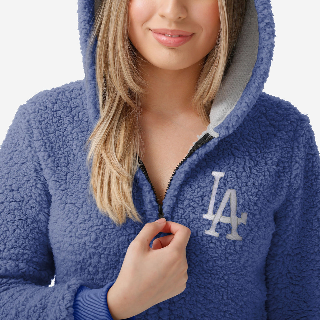 Dodgers Robe Los Angeles Dodgers Womens Sherpa One Piece Pajamas FOCO