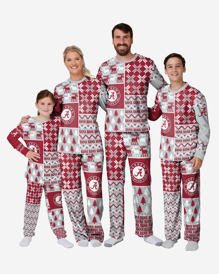 Alabama Crimson Tide Womens Busy Block Family Holiday Pajamas FOCO - FOCO.com