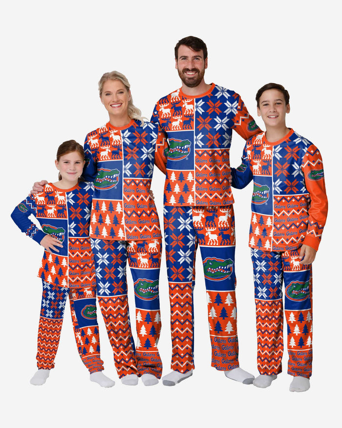 Florida Gators Youth Busy Block Family Holiday Pajamas FOCO - FOCO.com