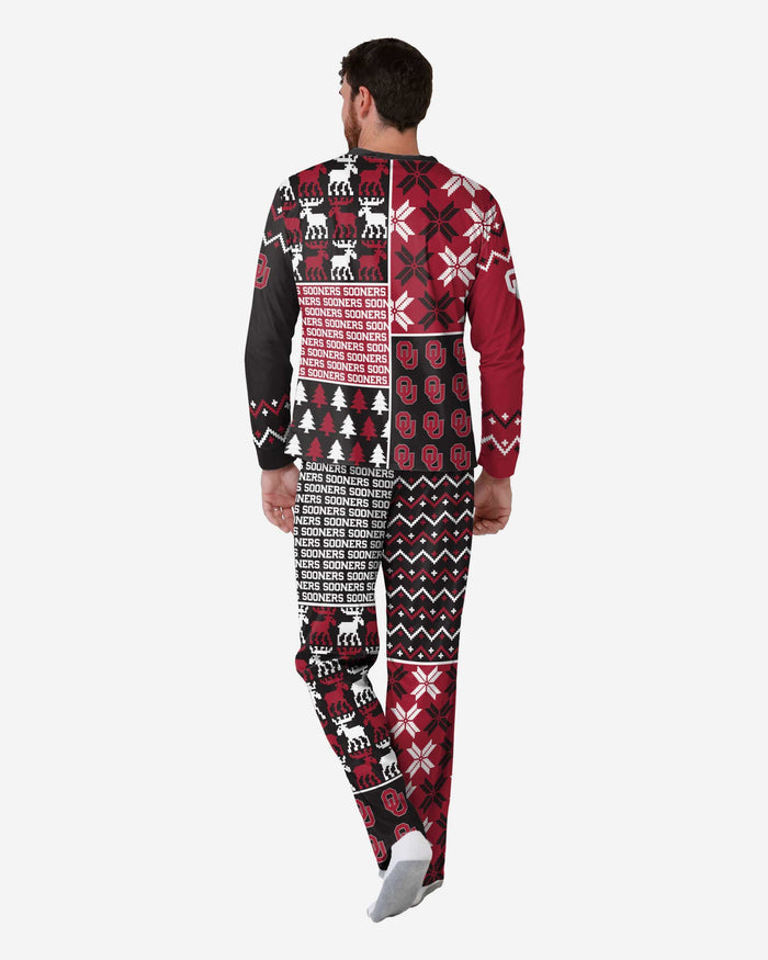 Oklahoma Sooners Mens Busy Block Family Holiday Pajamas FOCO - FOCO.com