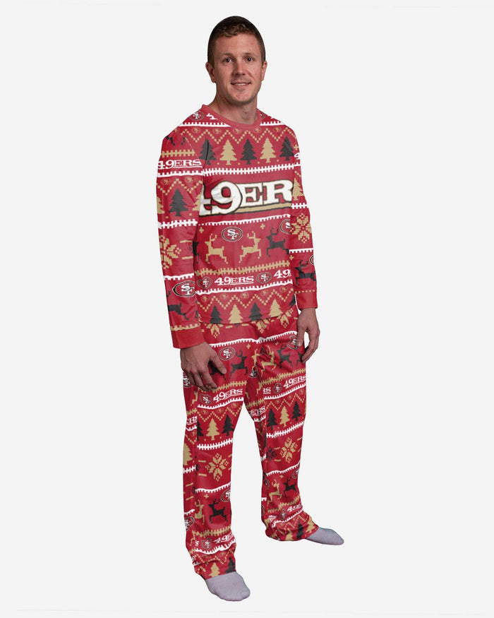San Francisco 49ers Family Holiday Pajamas FOCO1