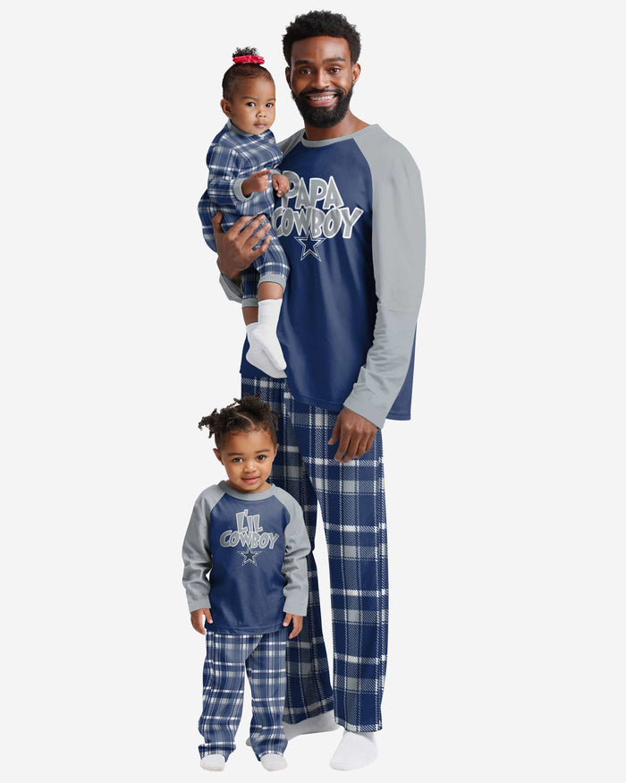 Dallas Cowboys Mens Plaid Family Holiday Pajamas FOCO - FOCO.com