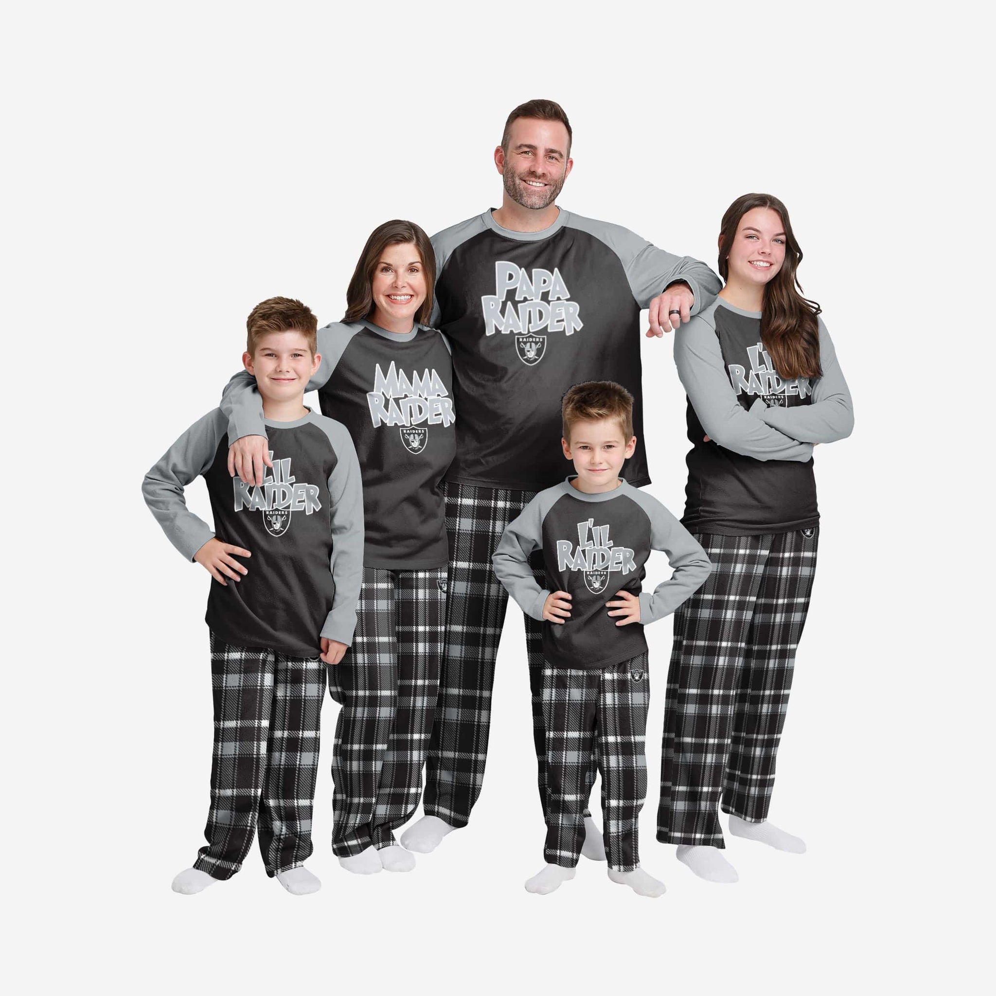  FOCO Las Vegas Raiders NFL Family Holiday Pajamas - Mens - S :  Sports & Outdoors