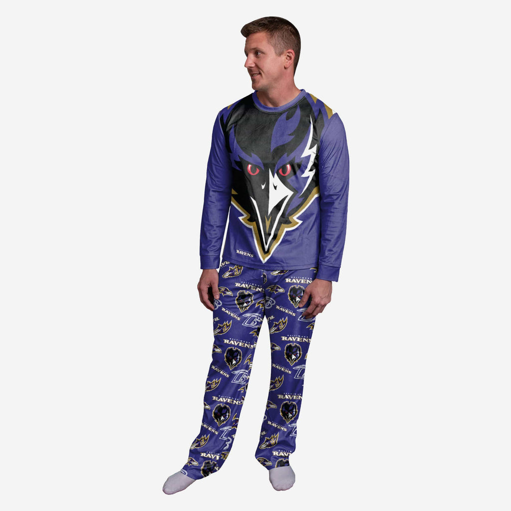 Poe Baltimore Ravens Mascot Pajamas FOCO S - FOCO.com