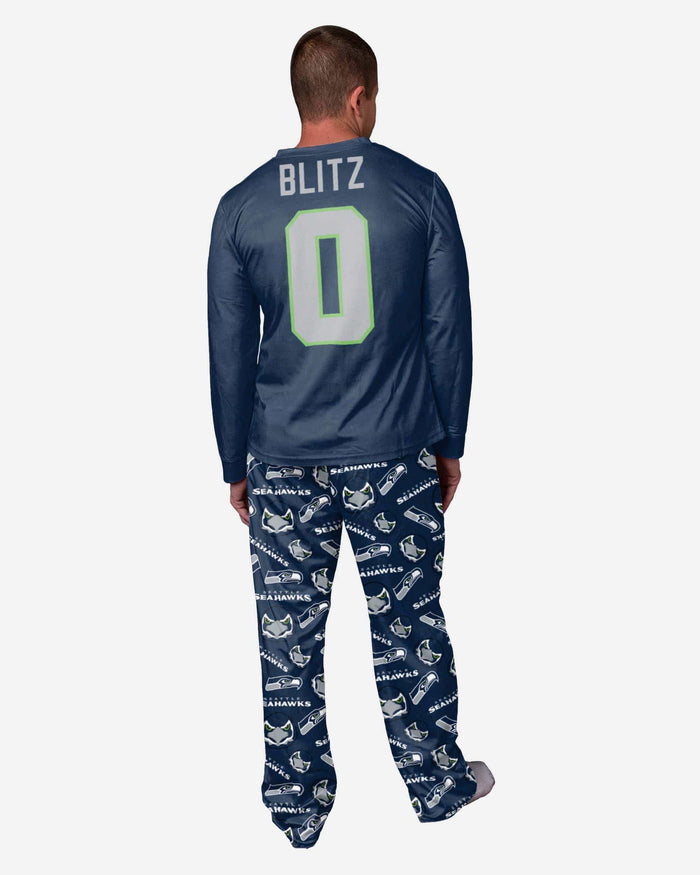 Blitz Seattle Seahawks Mascot Pajamas FOCO - FOCO.com