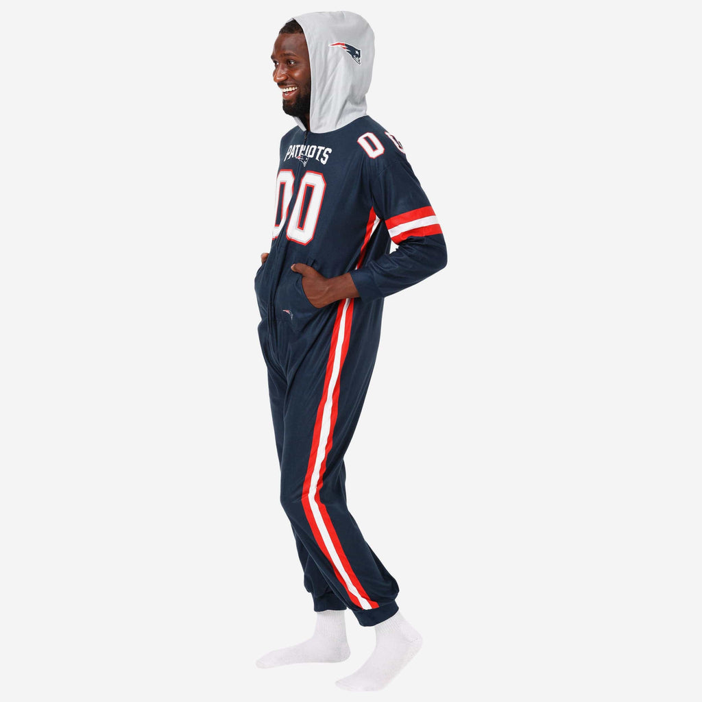 New England Patriots Gameday Ready One Piece Pajamas FOCO