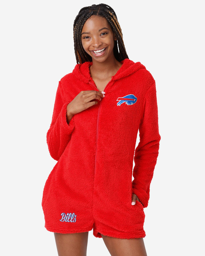 Buffalo Bills Womens Short Cozy One Piece Pajamas FOCO S - FOCO.com