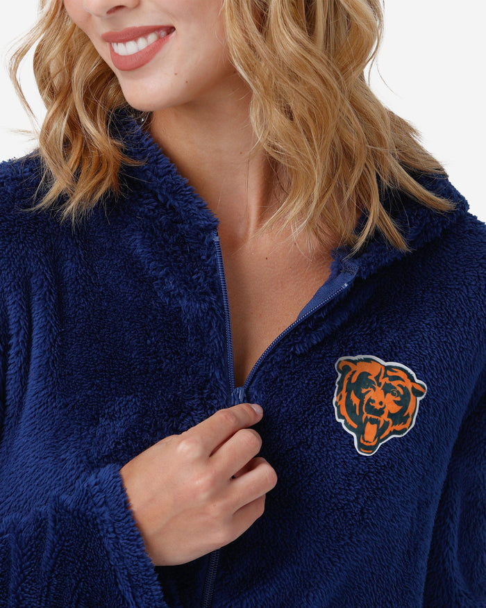 Chicago Bears Womens Short Cozy One Piece Pajamas FOCO - FOCO.com